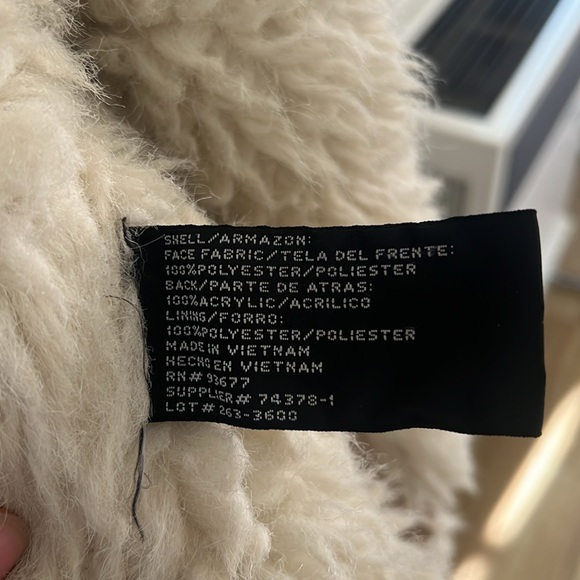 Vintage faux suede shearling coat - Picture 7 of 7